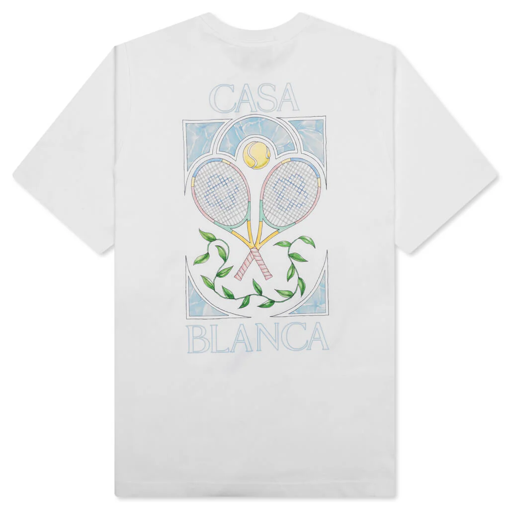 Tennis Pastelle T-Shirt - White - Image 2