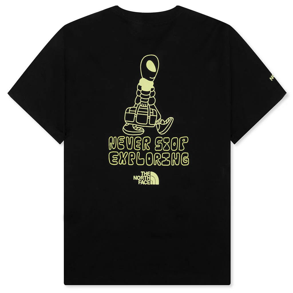 Alien Relaxed S/S Graphic Tee - Black - Image 2