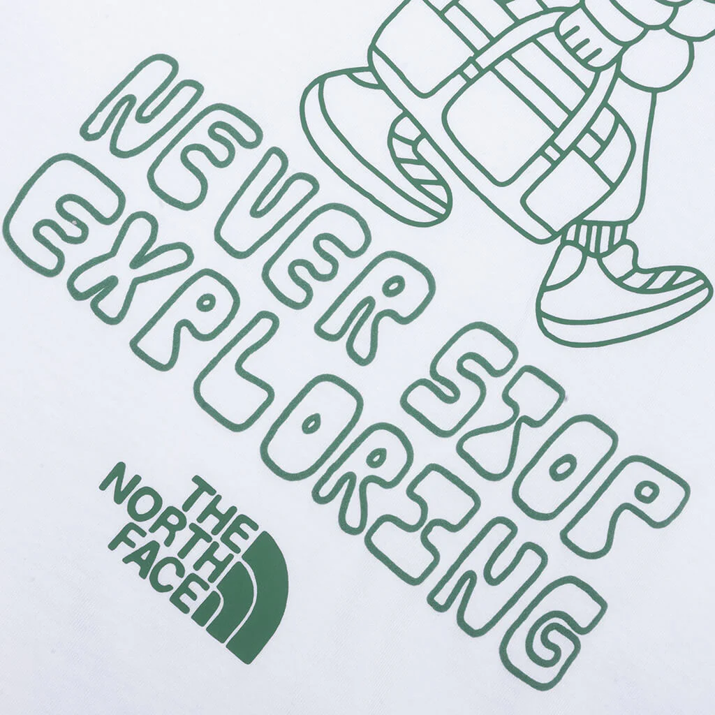 Alien Relaxed S/S Graphic Tee - White - Image 4