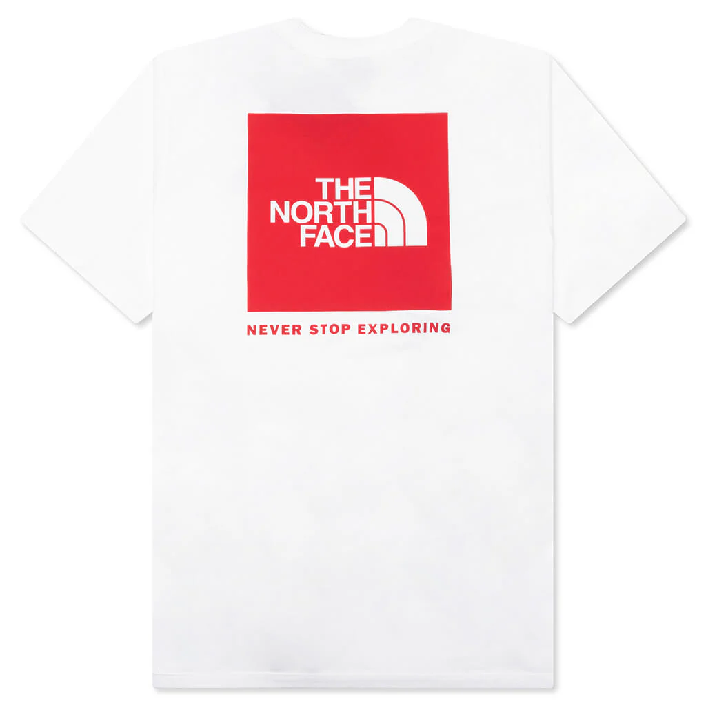 S/S Box NSE Tee - TNF White/TNF Red - Image 2