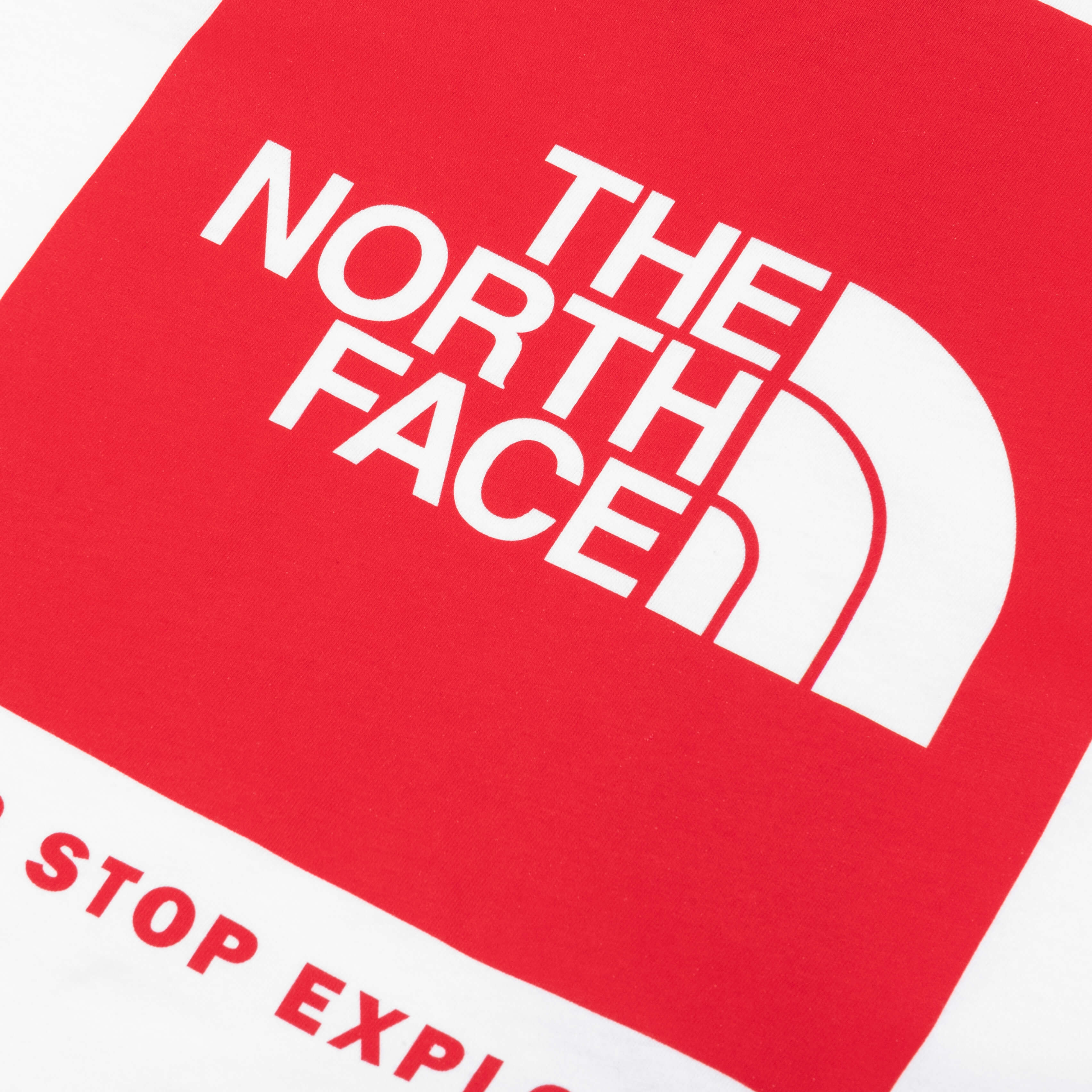 S/S Box NSE Tee - TNF White/TNF Red - Image 4