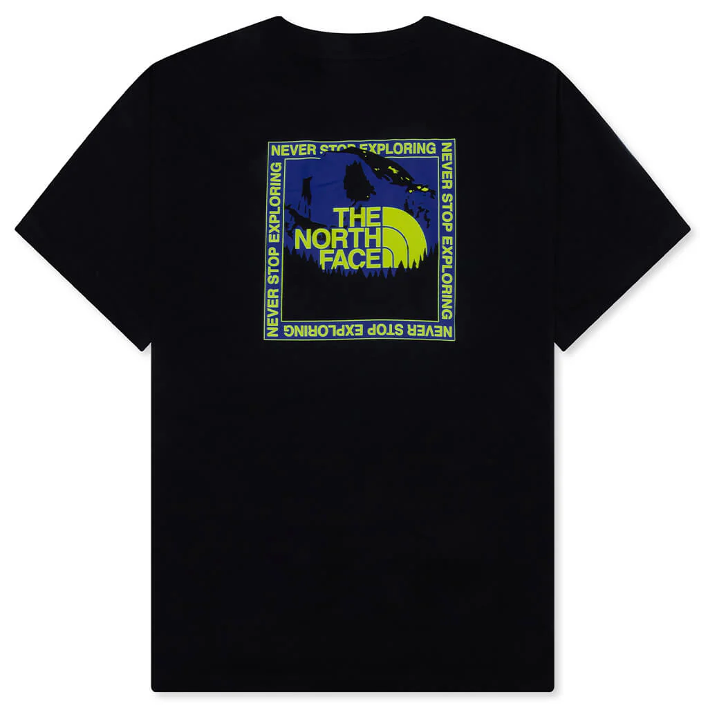 Stay Exploring Regular S/S Tee - Black - Image 2