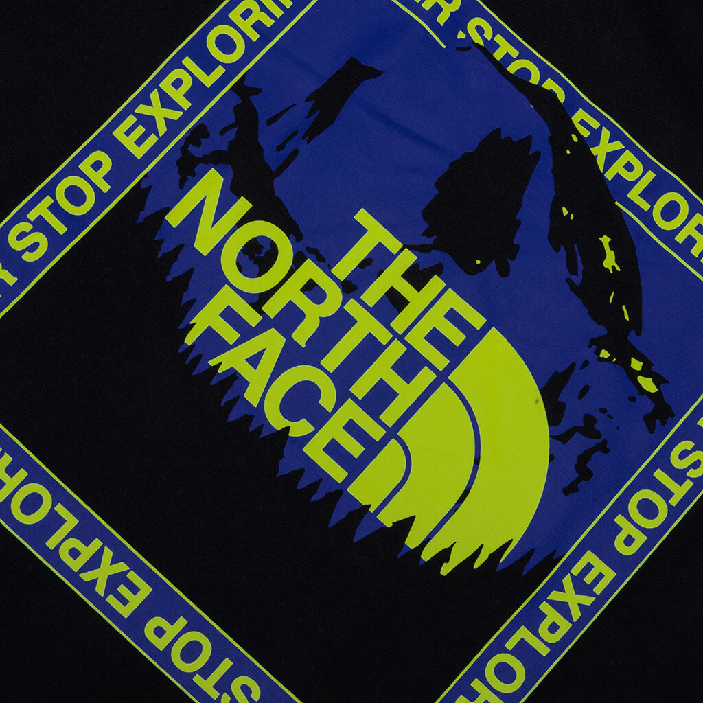 Stay Exploring Regular S/S Tee - Black - Image 4