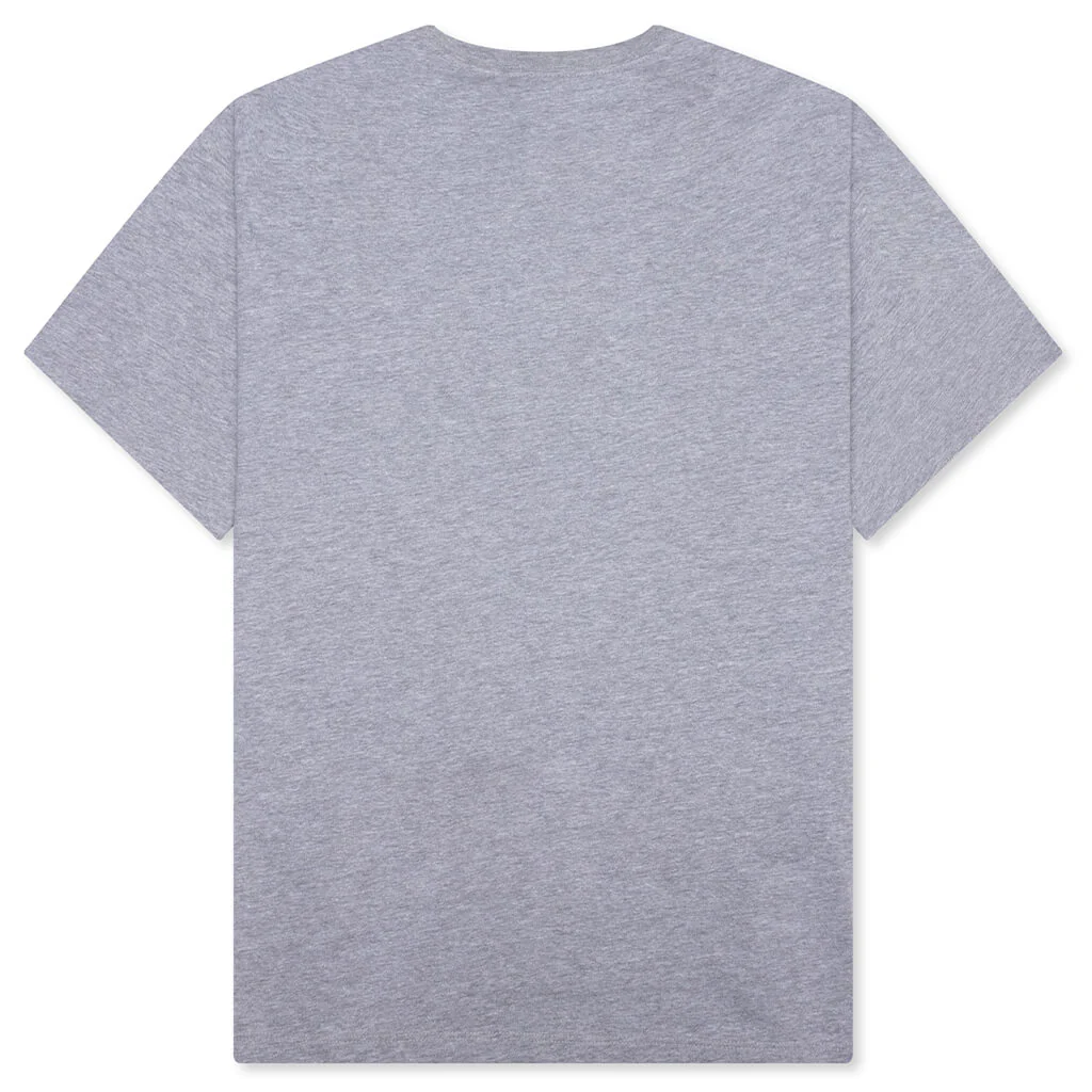 Essential Simple Dome Oversized S/S Tee - Pale Grey Heather - Image 2