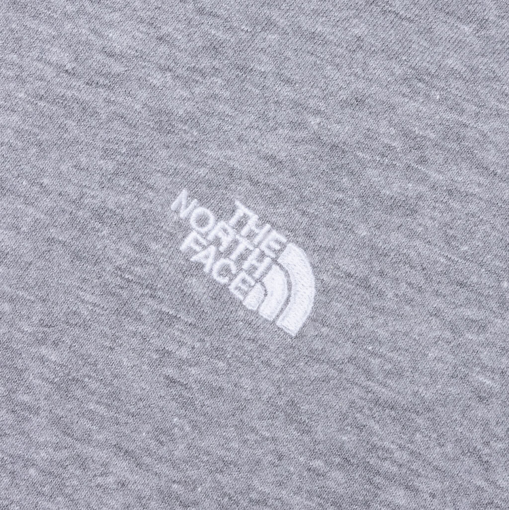 Essential Simple Dome Oversized S/S Tee - Pale Grey Heather - Image 3