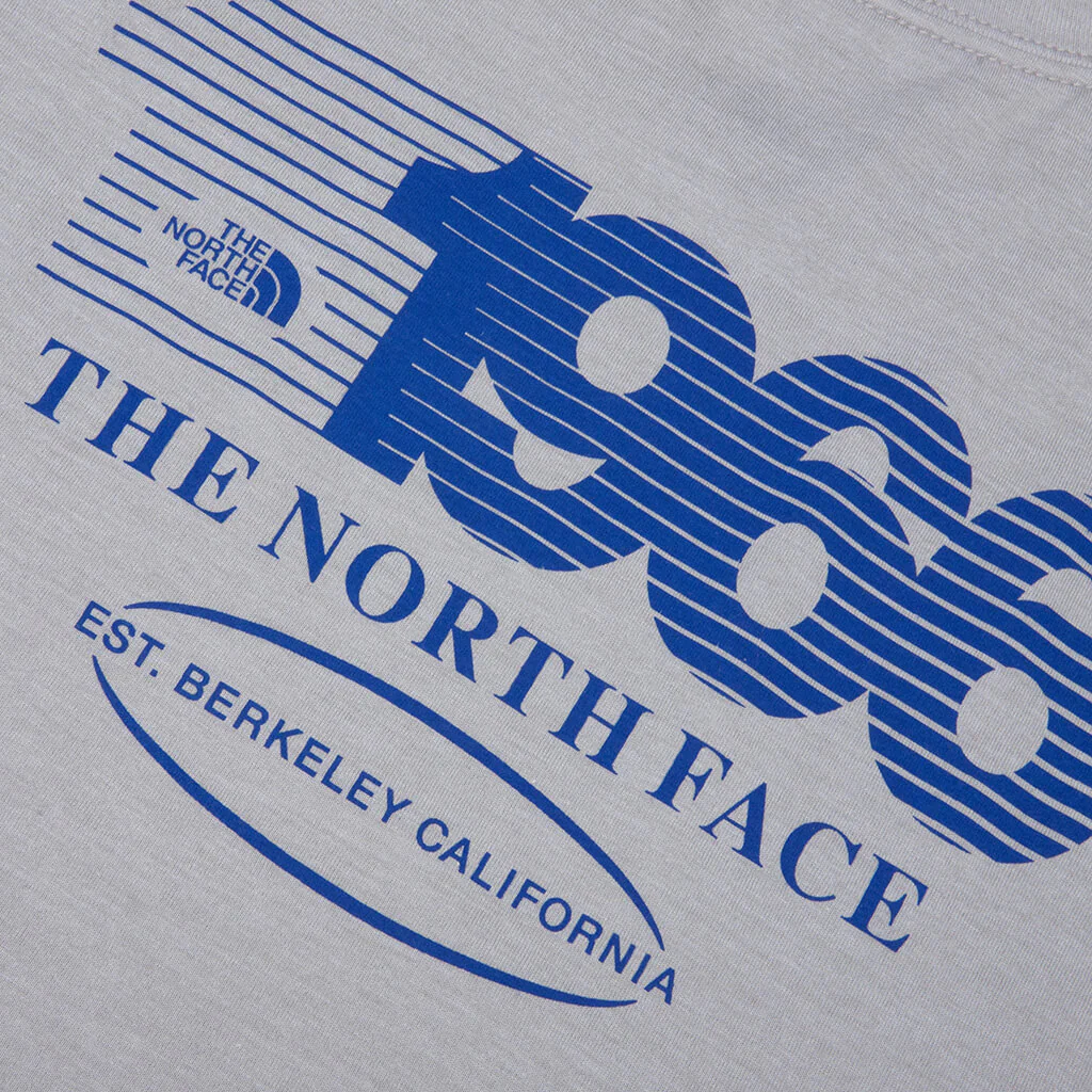 Tri-Blend Logo Play S/S Tee - TNF Light Grey/White Heather - Image 4