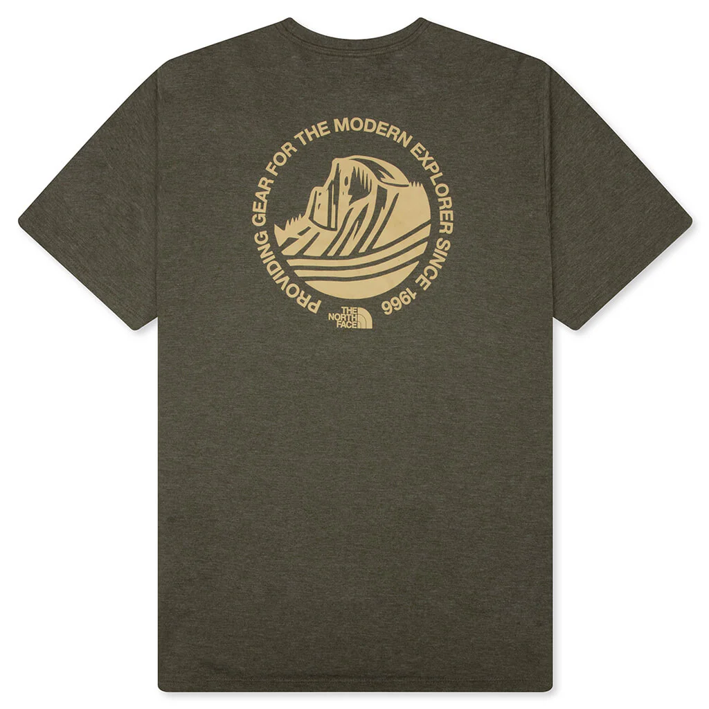 Tri-Blend Mountain Days S/S Tee - New Taupe/Green/White - Image 2