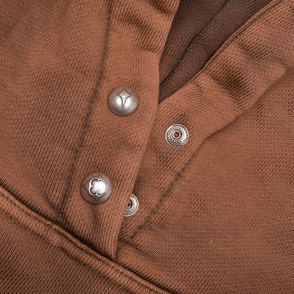 Devil Peace Patch Hoodie - Brown - Image 3