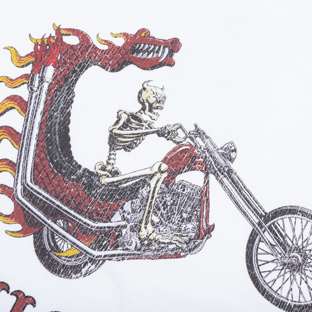 Dragon Chopper T-Shirt - White - Image 3