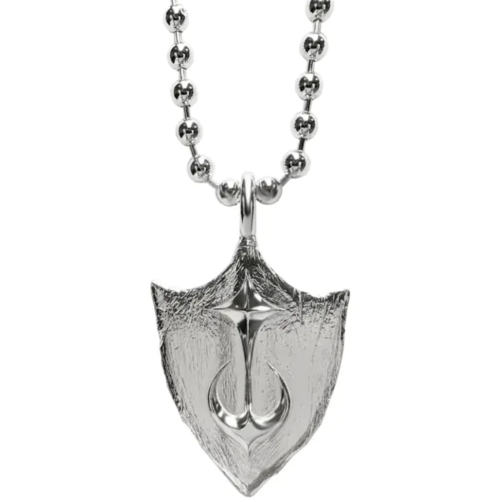 TC Shield Necklace - Silver
