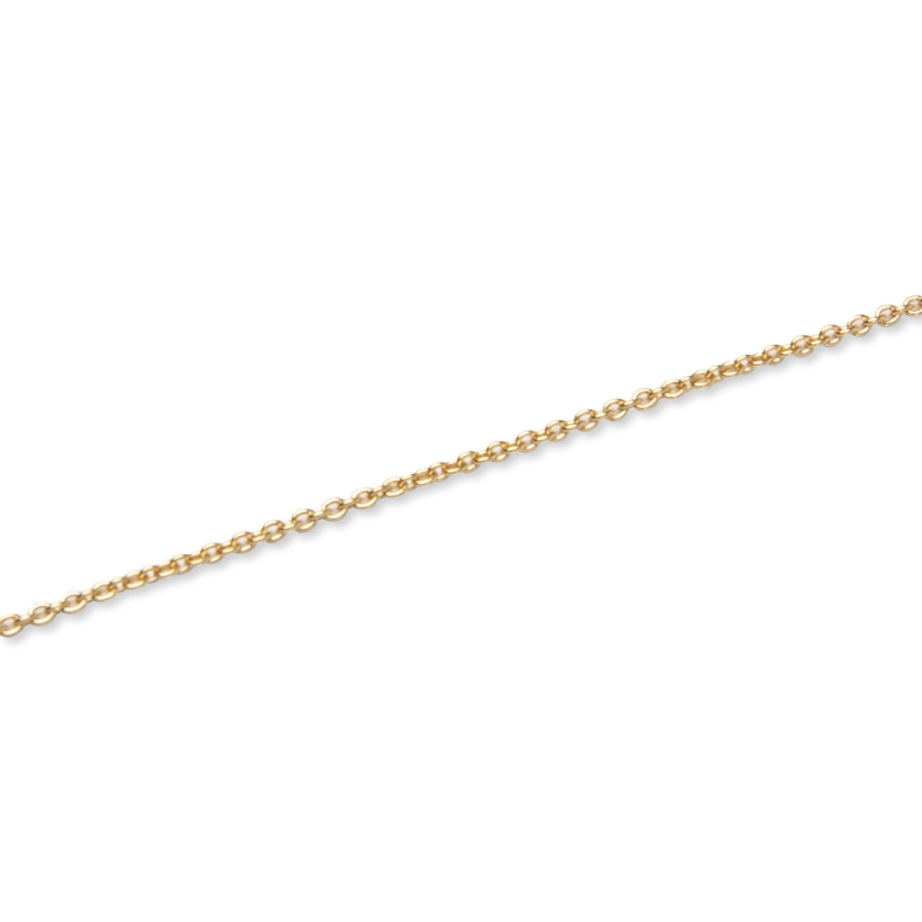 Rolo Chain Gold - S925 Sterling Silver with 18K Gold Plating - Image 2