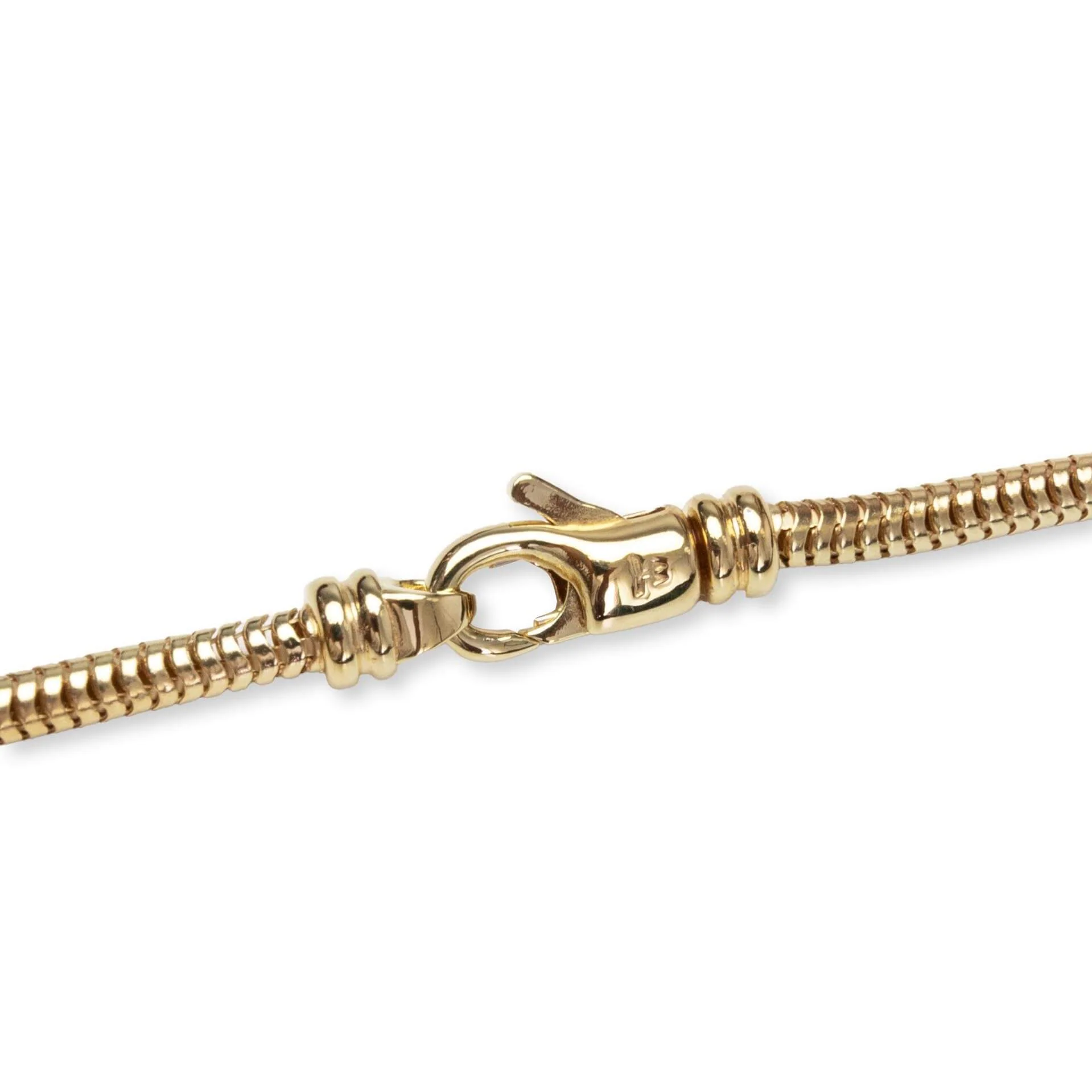 Snake Chain Gold - S925 Sterling Silver with 18K Gold Plating - Image 3
