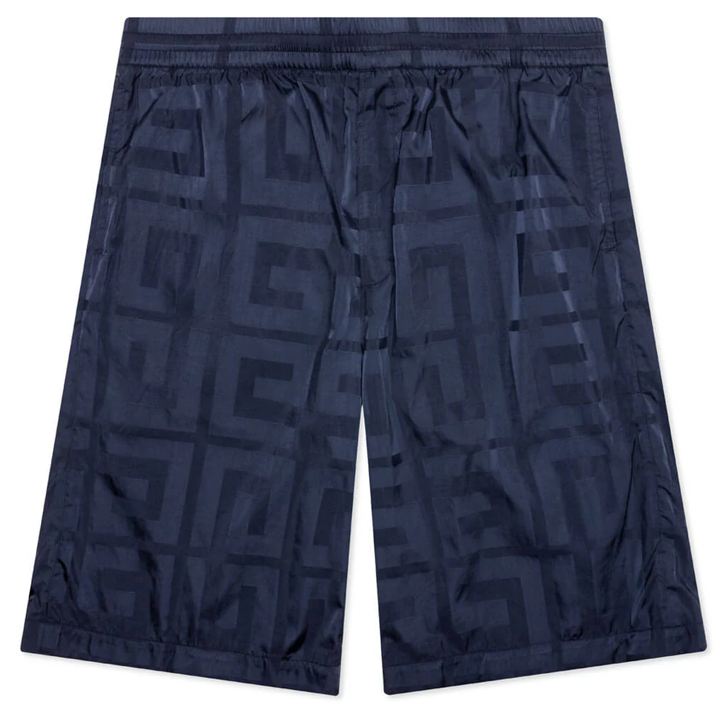 4G Shiny Bermuda Shorts - Navy