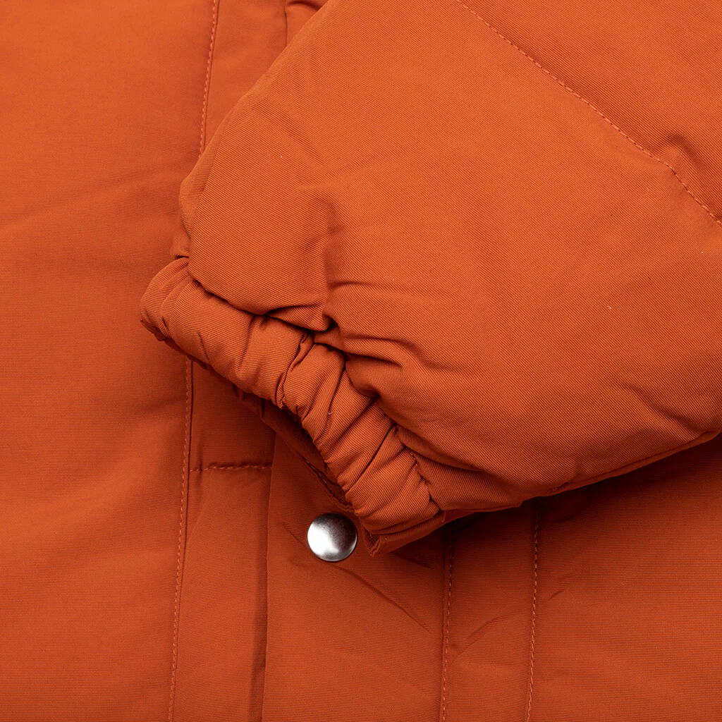Trees in Wind Puffer Jacket - Sienna Orange - Image 4