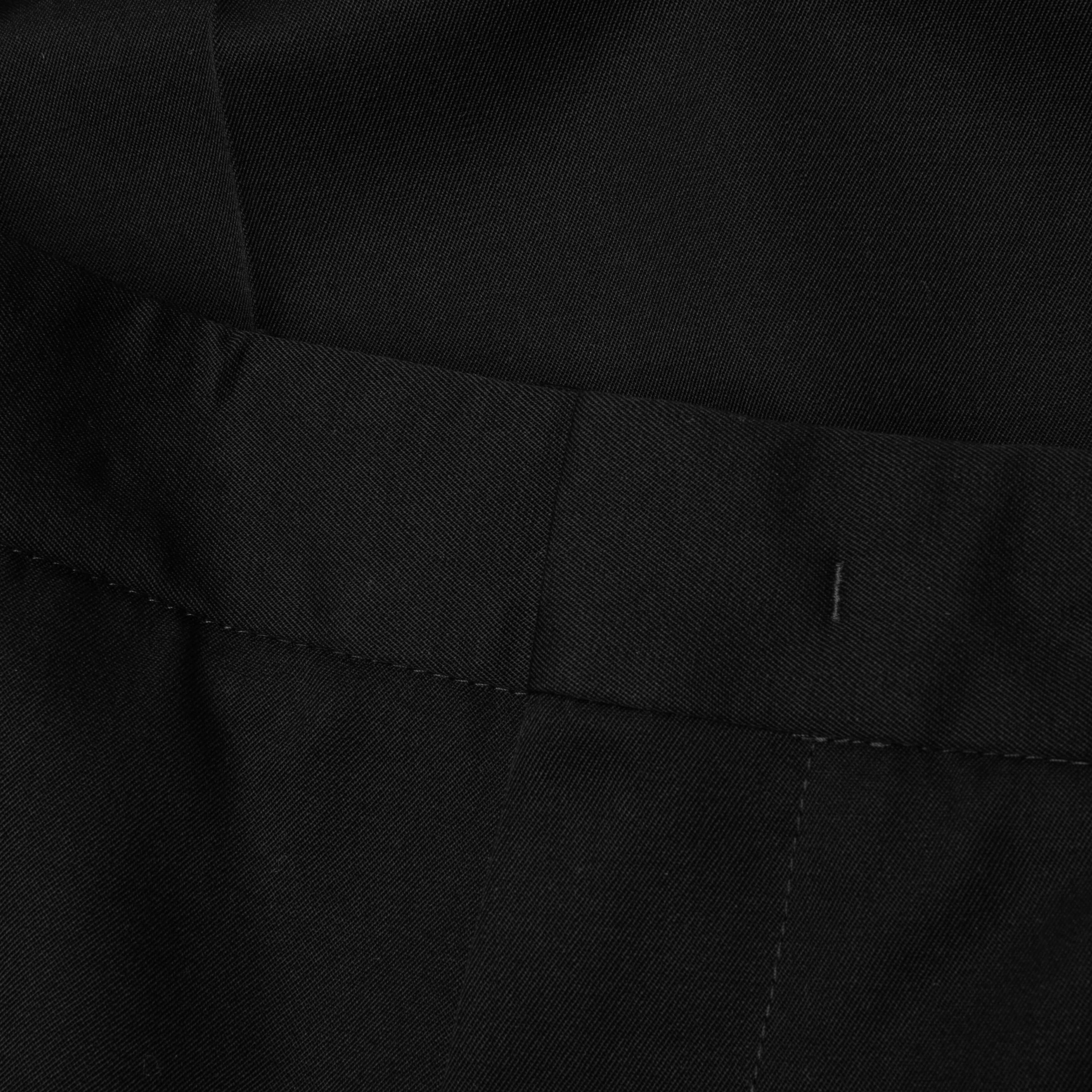 Straight Leg Wool Trouser - Black - Image 3