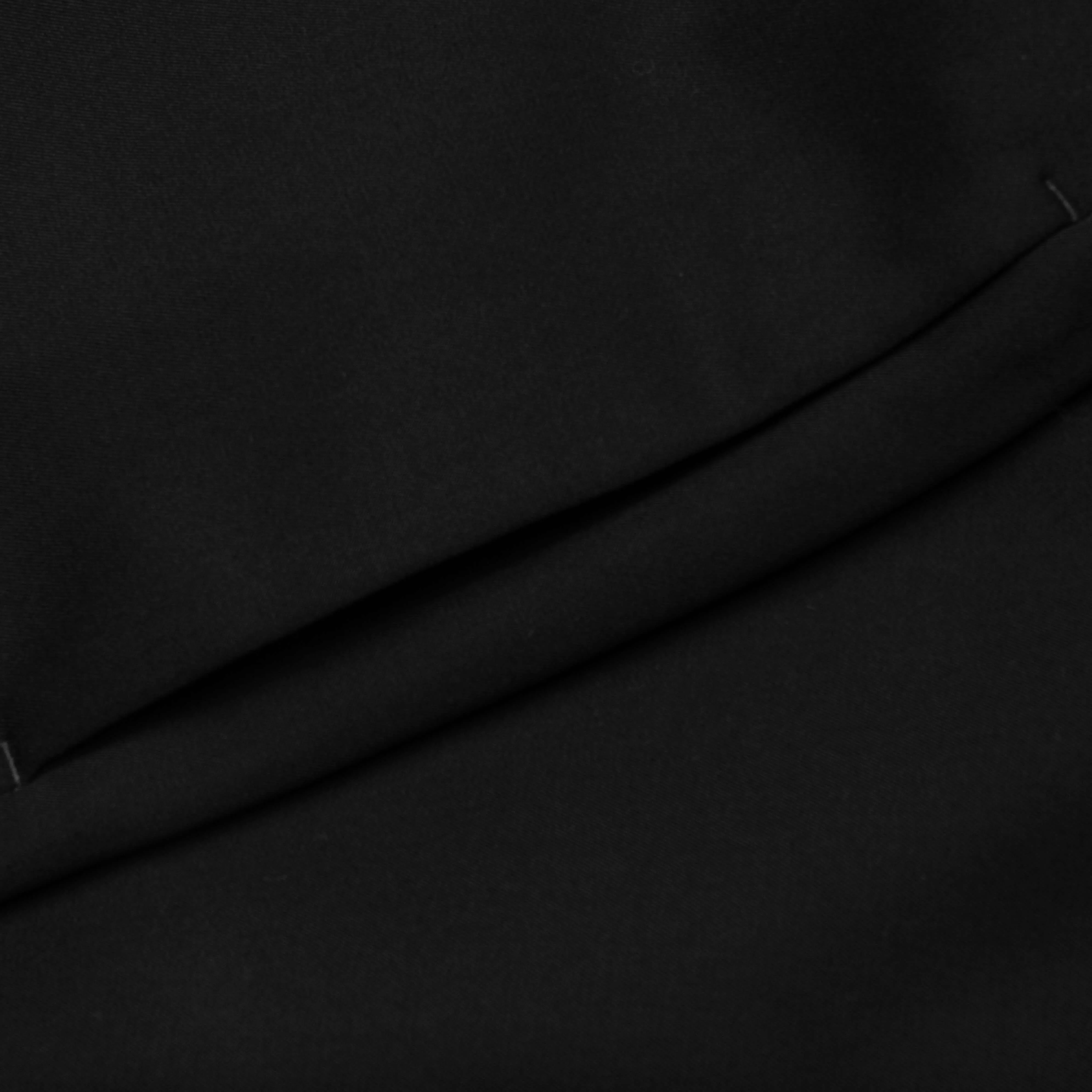 Straight Leg Wool Trouser - Black - Image 4