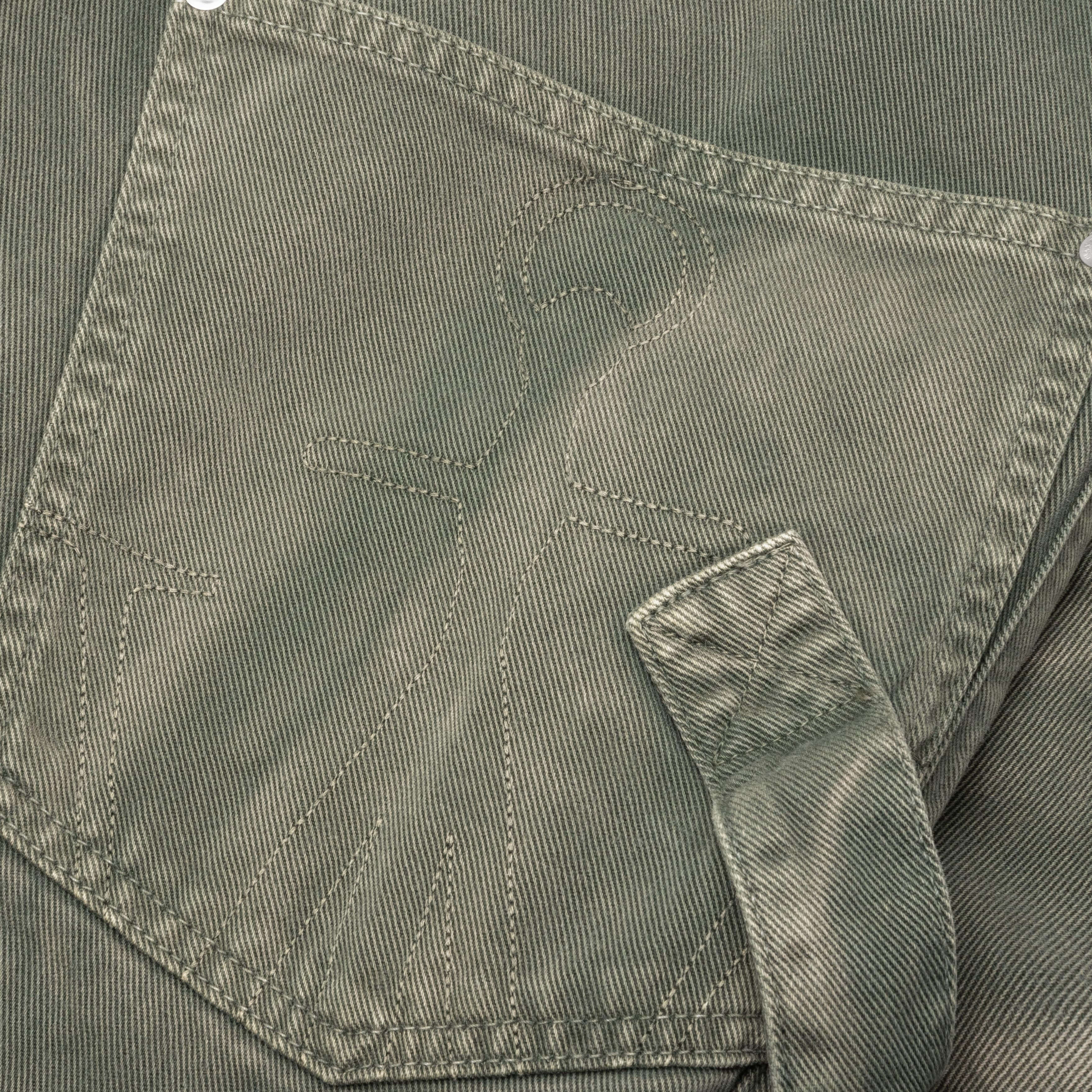 Twisted Workwear Jeans - Green - Image 4