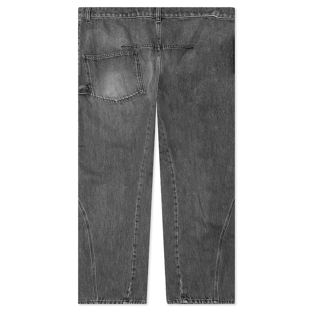 Twisted Workwear Jeans - Grey - Image 2
