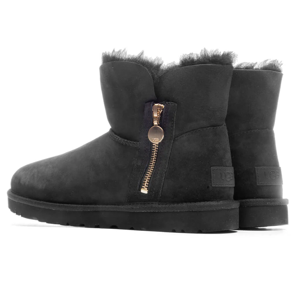 Women's Bailey Zip Mini Boot - Black - Image 3
