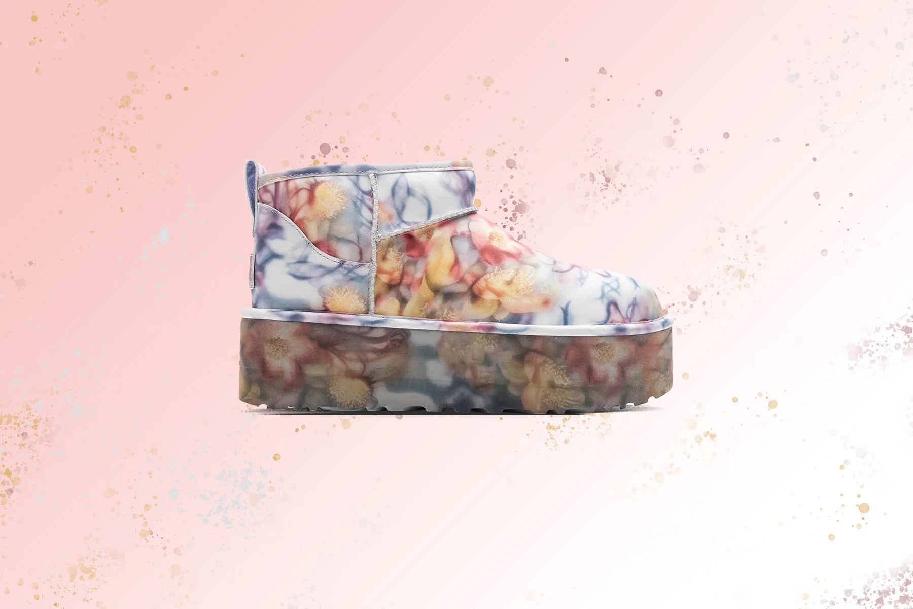 UGG x Collina Strada Classic Ultra Mini Platform - Light Blue Floral - Image 5