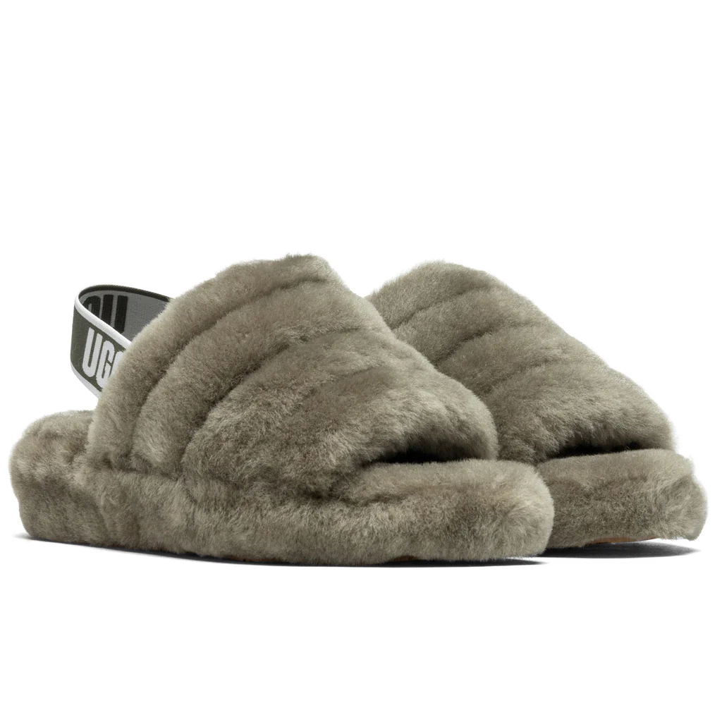 Women's Fluff Yeah Slide - Burnt Olive - Image 2