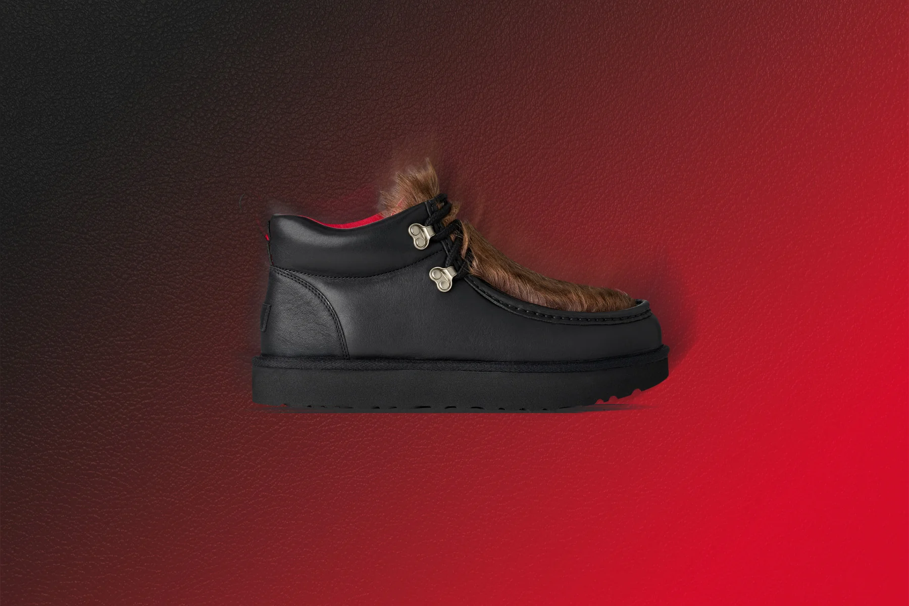 UGG x AMBUSH Fur Plug Boot - Black - Image 5