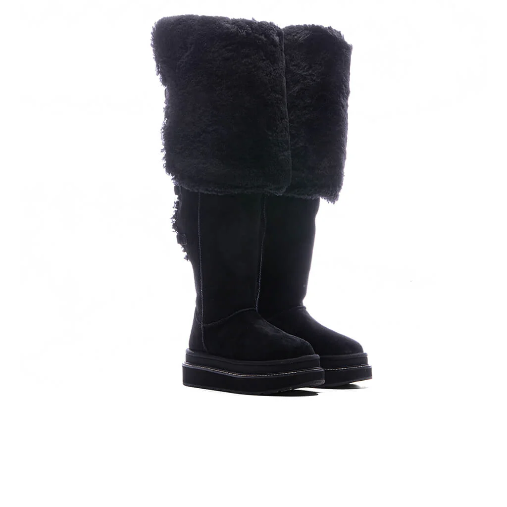 UGG x Sacai Women's Thigh High Boot - Black - Image 2