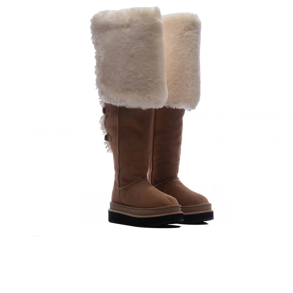 UGG x Sacai Women's Thigh High Boot - Chestnut - Image 2