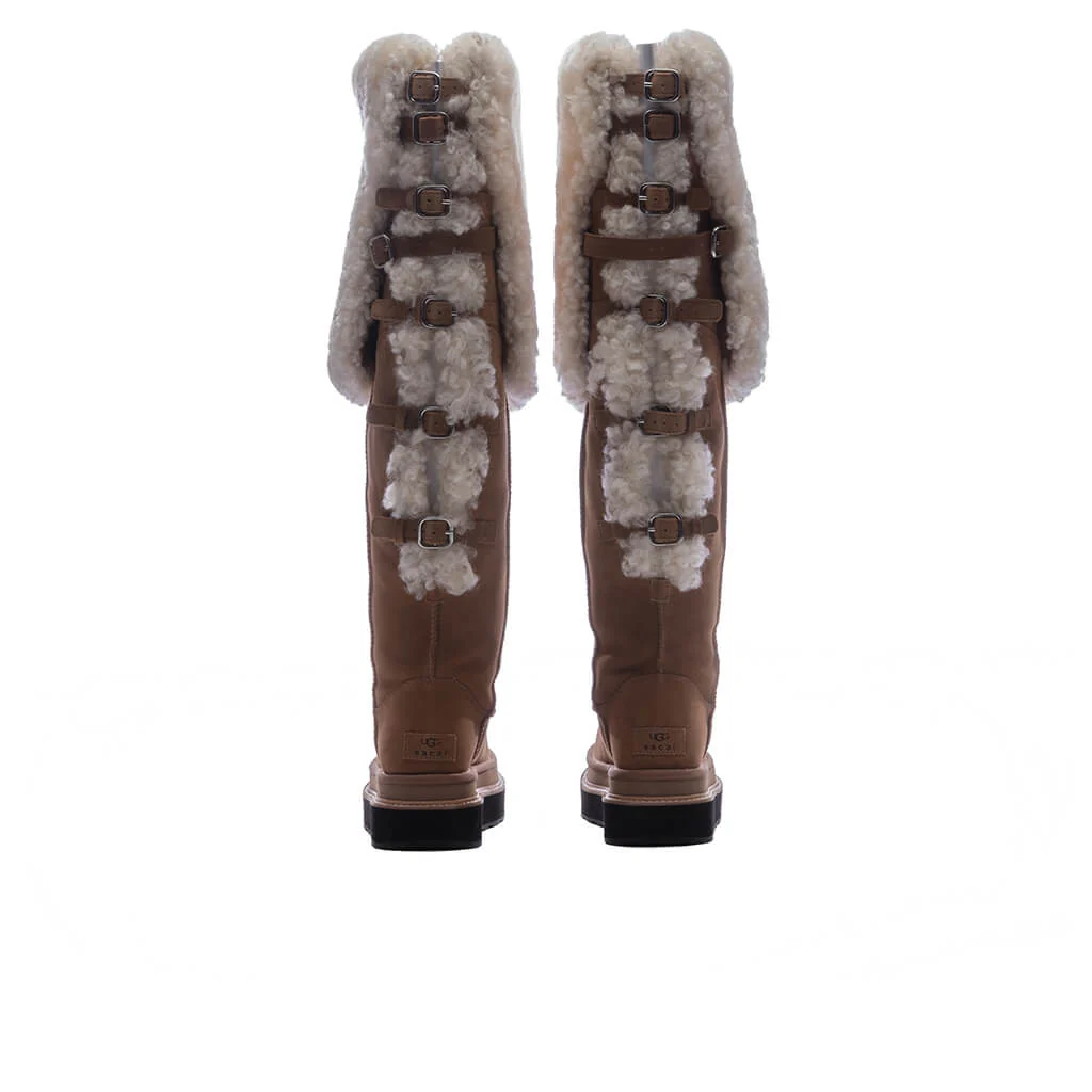 UGG x Sacai Women's Thigh High Boot - Chestnut - Image 4