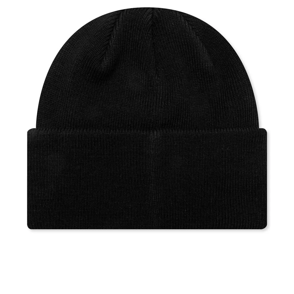 Urban Embossed Beanie - Black - Image 3