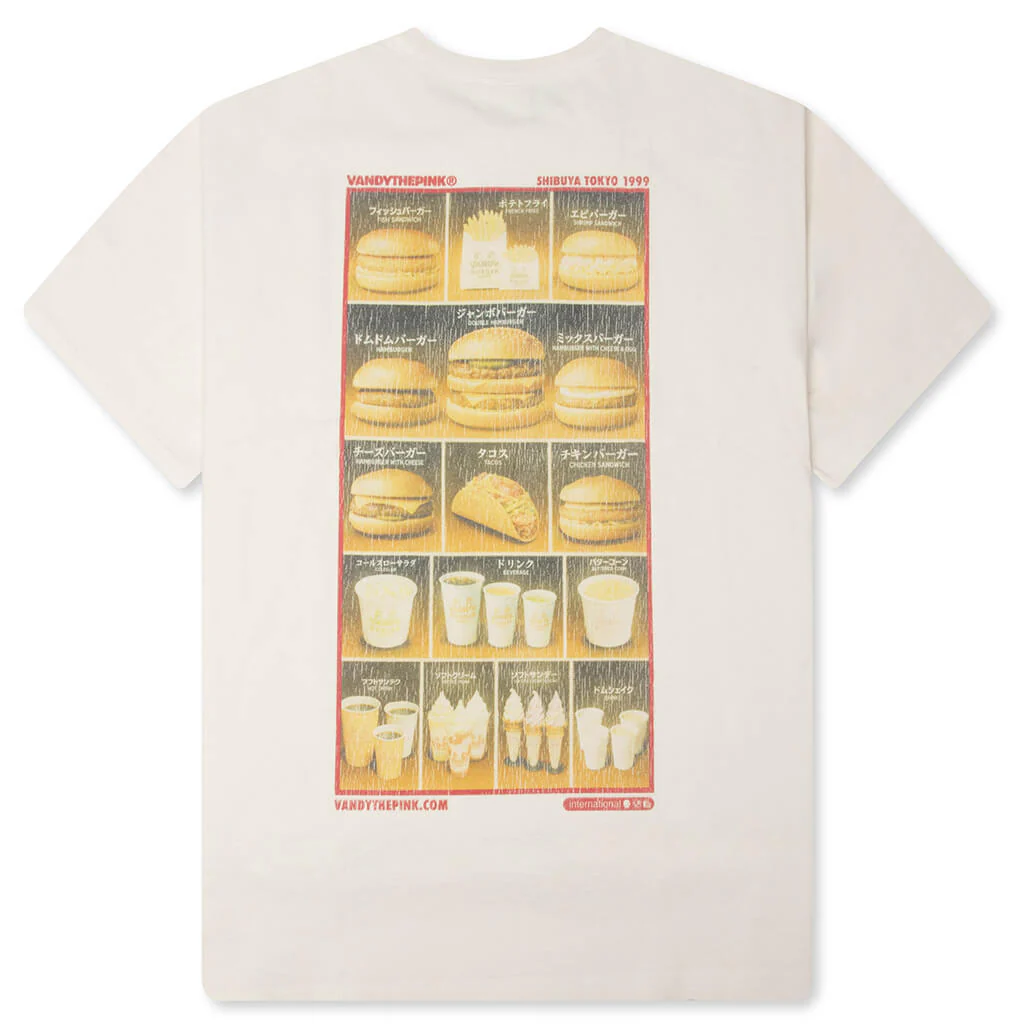 FastFood Menu Tee - Washed White - Image 2