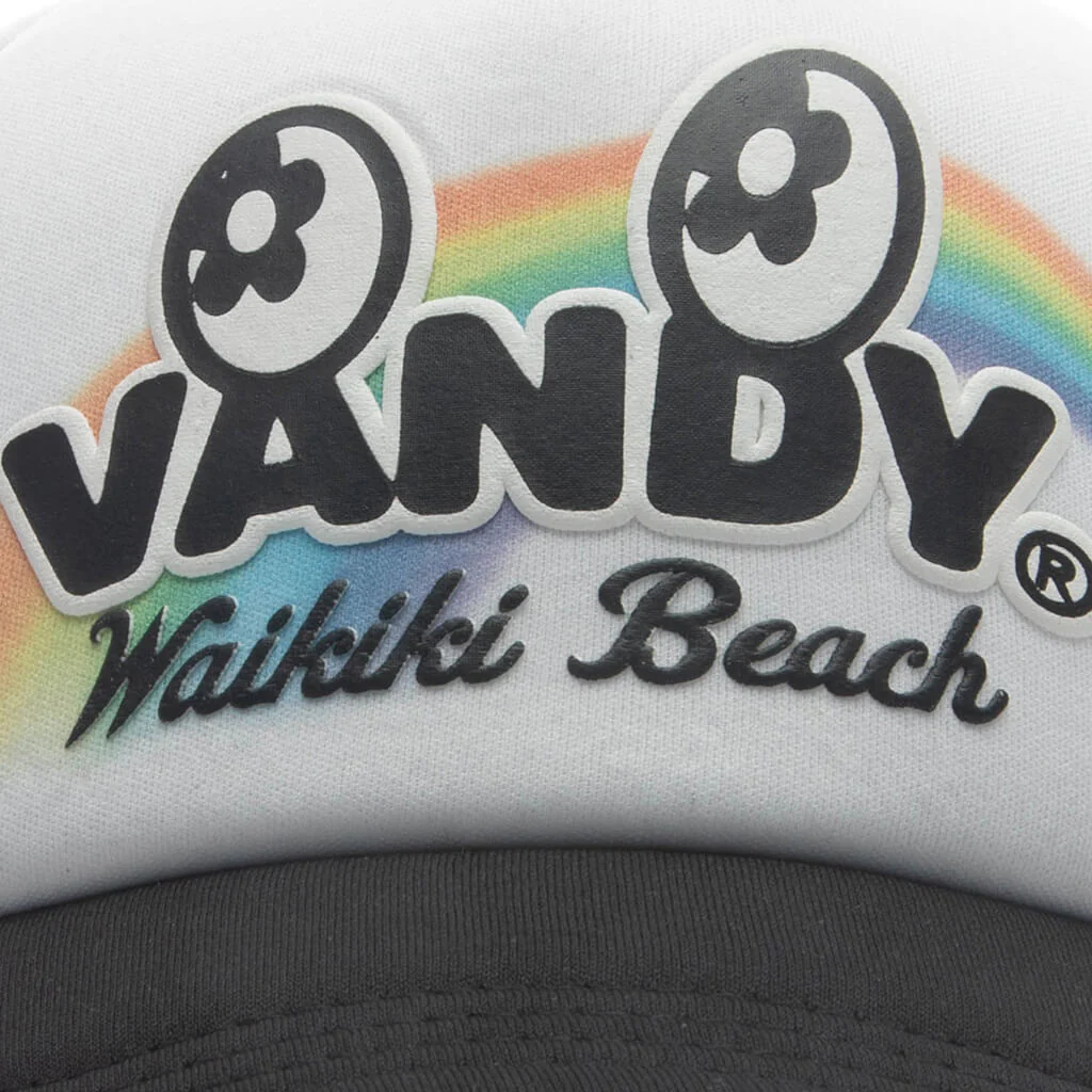 Hawaii Eye Logo Trucker Hat - Black - Image 2