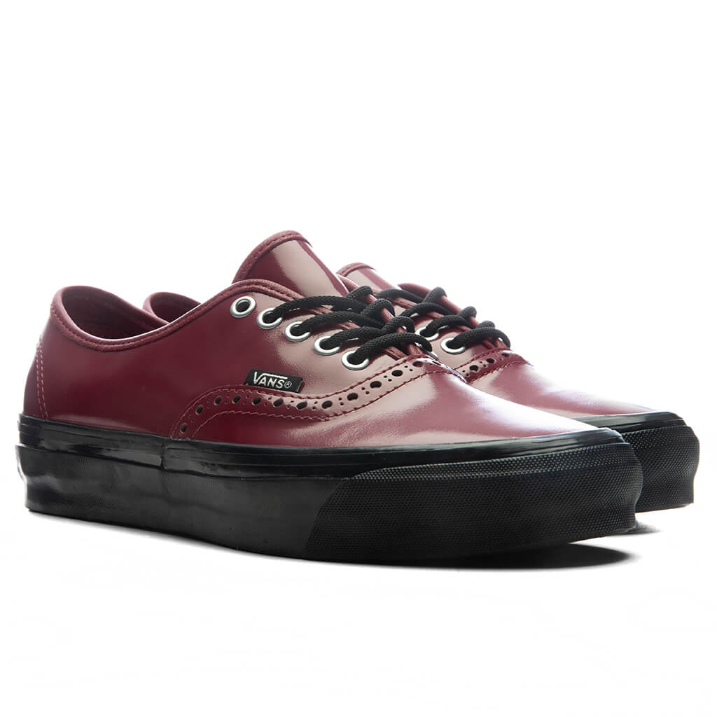 OTW Premium Authentic 44 Siped Vibram Gloss Leather - Burgundy Red/Black - Image 2
