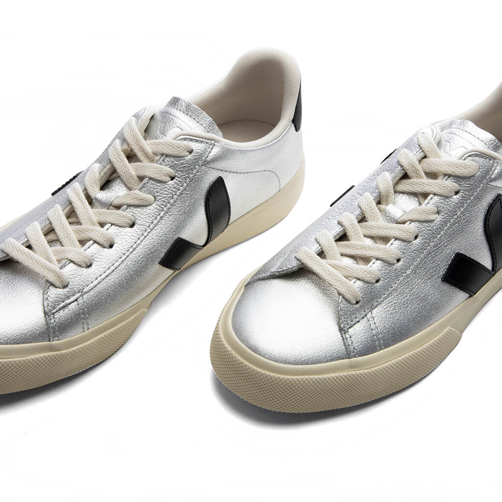 Women's Campo Leather - Silver/Black - Image 5