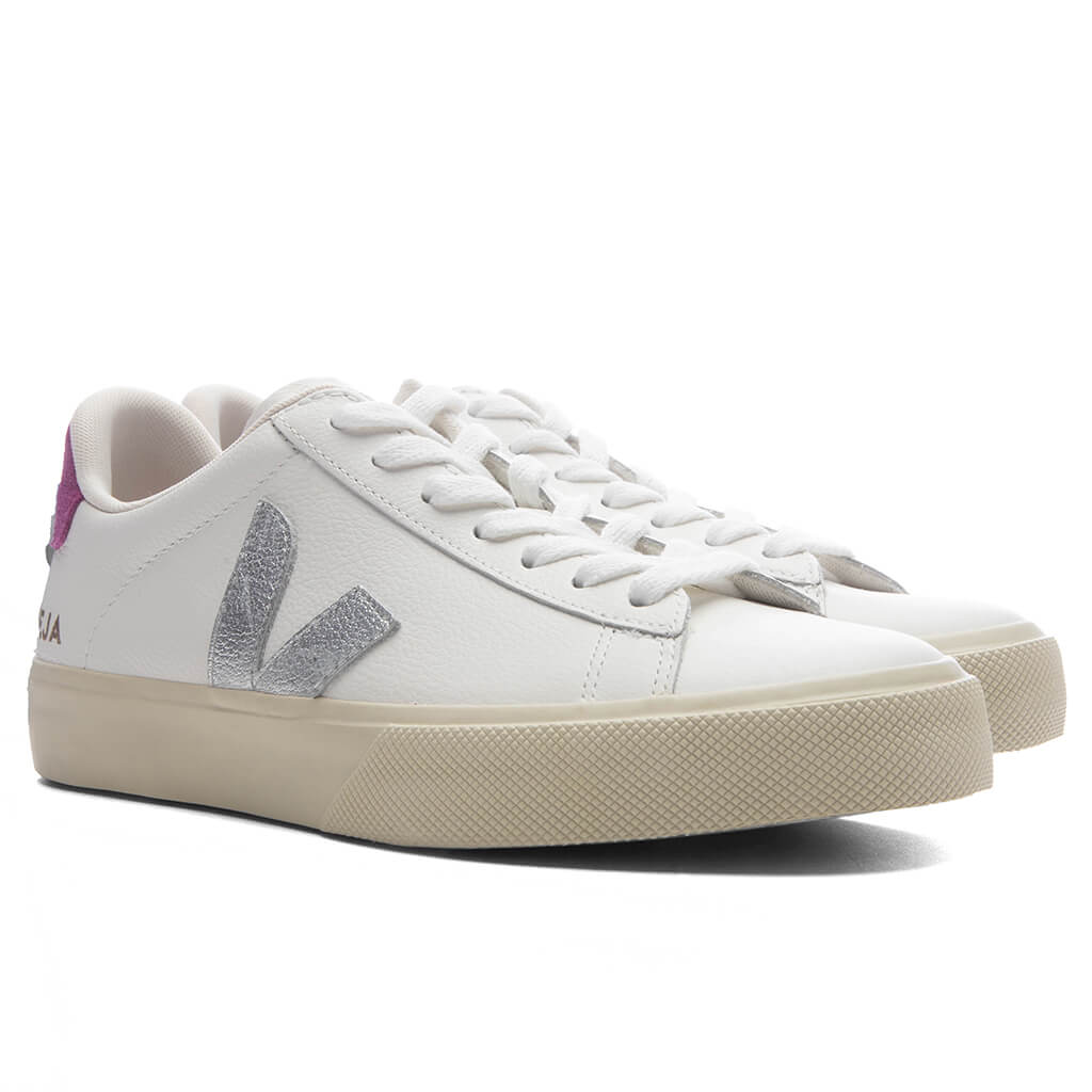 Women's Campo Leather - White/Silver/Ultraviolet - Image 2