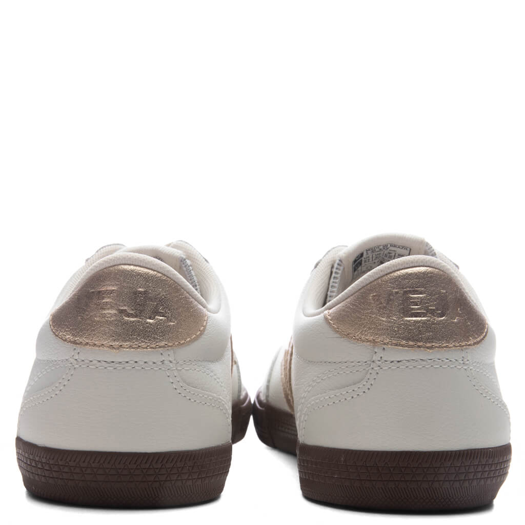 Women's Volley Leather - White/Platine/Bark - Image 4