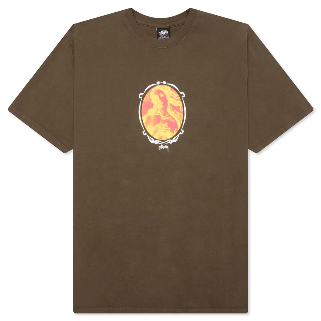 Venus Oval Pig. Dyed Tee - Brown