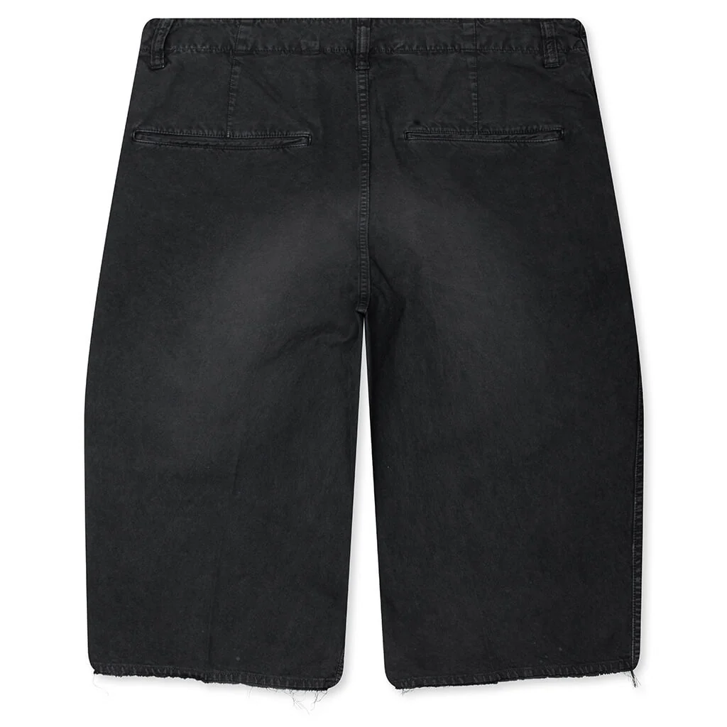 Broader Chino Crash Shorts - Black - Image 2