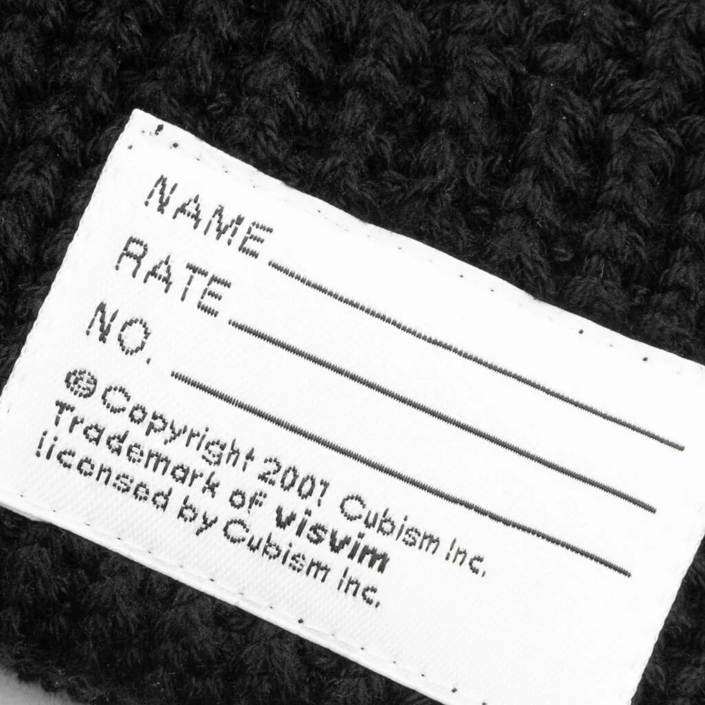 Knit Beanie - Black - Image 3