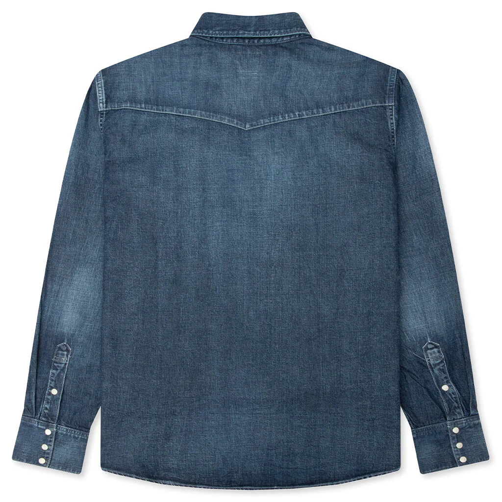 Social Sculpture DMGD Shirt - Indigo - Image 2