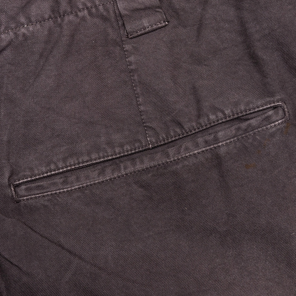 Wide Chino Crash Pants - Black - Image 5