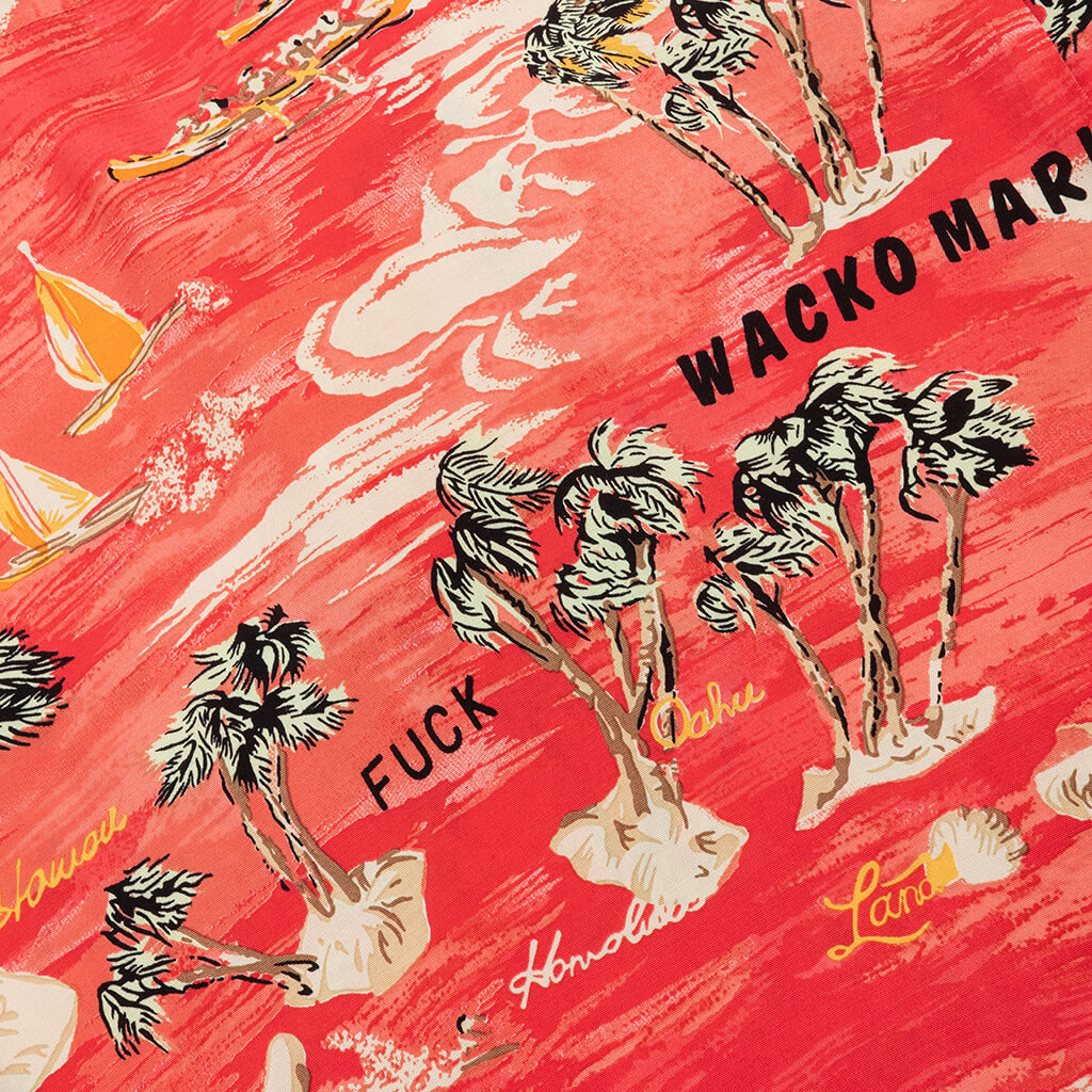 Hawaiian S/S Shirt Type-1 - Red - Image 4