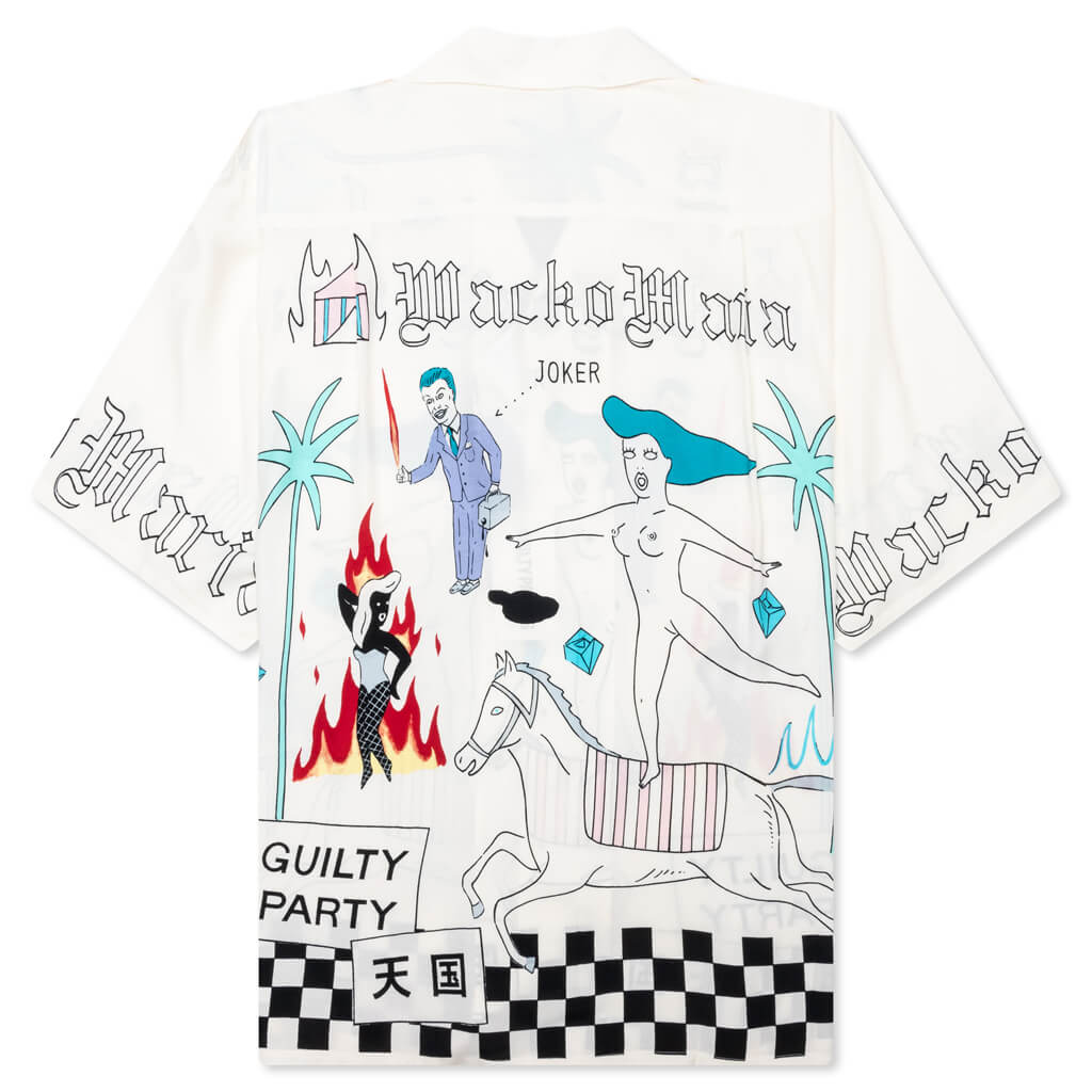 Hawaiian S/S Shirt Type-8 - White - Image 2