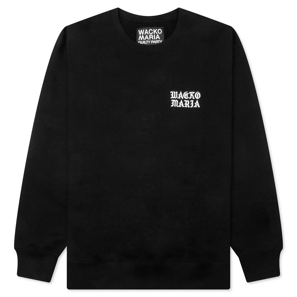 Heavy Weight Crewneck Sweat Shirt Type-2- Black