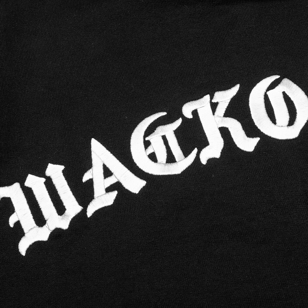 Heavy Weight Pullover Hooded Sweat Shirt Type-2 - Black - Image 4