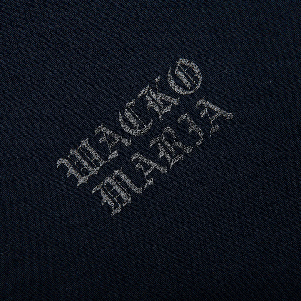 Heavyweight Full Zip Hooded Sweatshirt Type 2 - Navy - Image 3