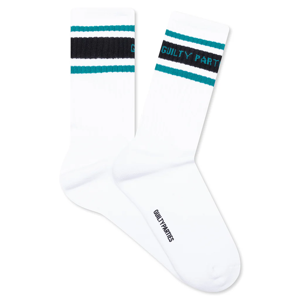 Skater Socks Type 2 - White/Green