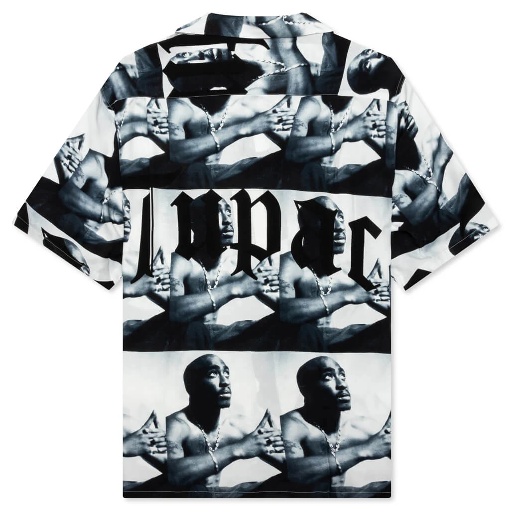 Tupac Hawaiian Type-2 S/S Shirt - White - Image 2