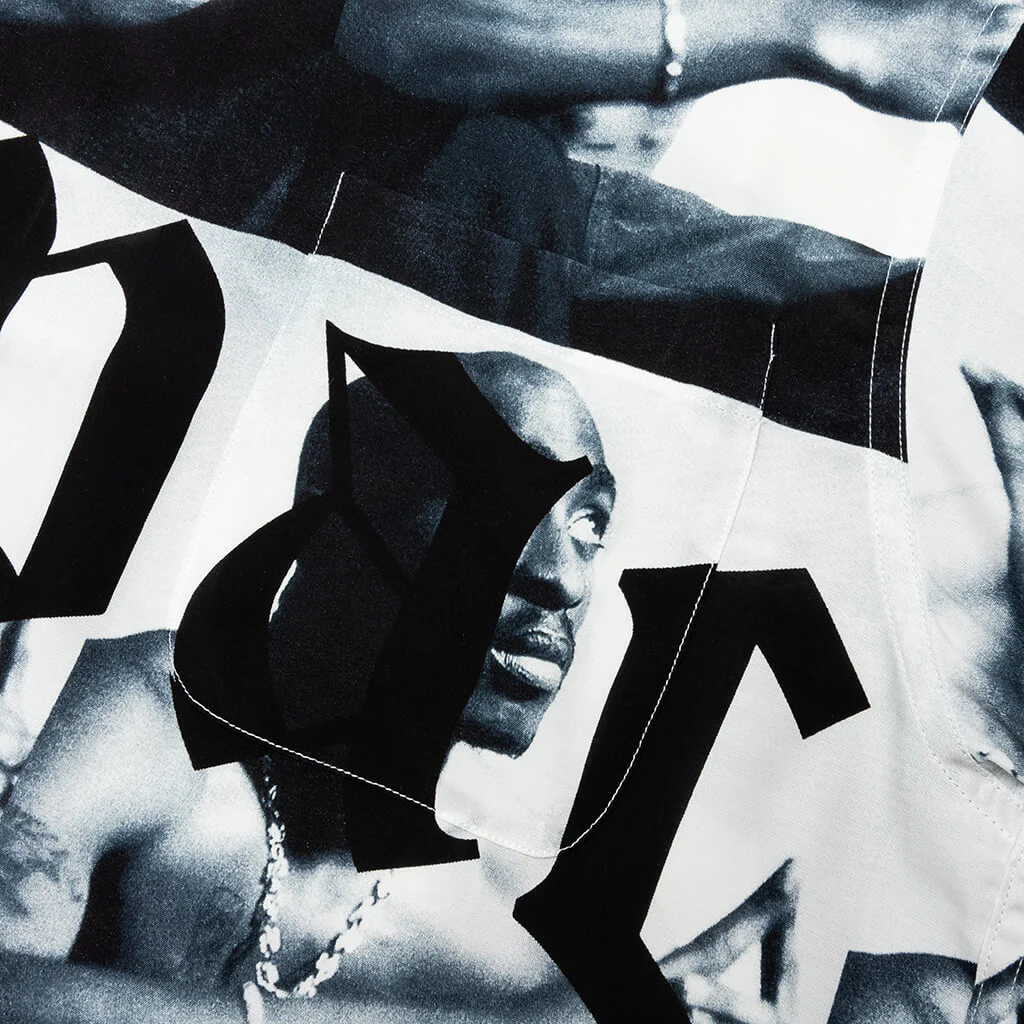 Tupac Hawaiian Type-2 S/S Shirt - White - Image 3
