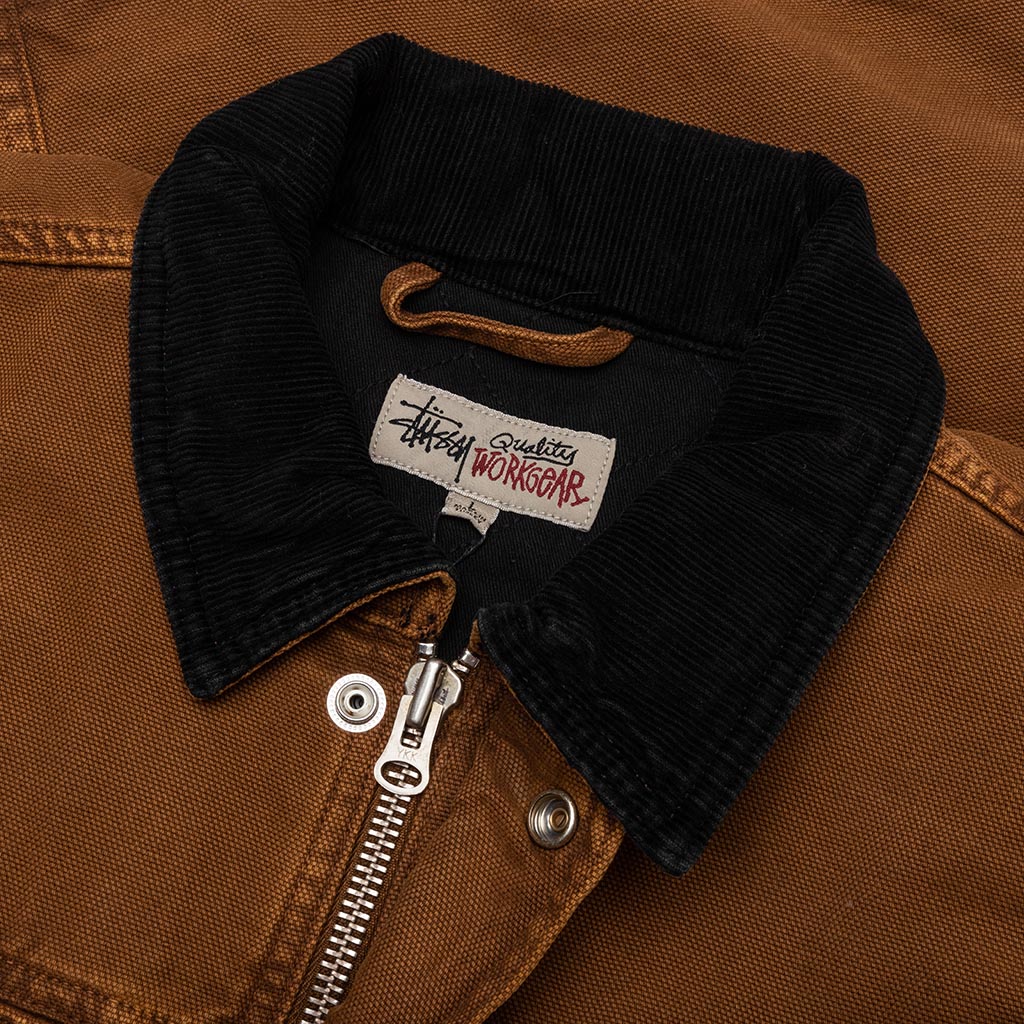 Washed Canvas Shop Jacket - Bronze - Image 3